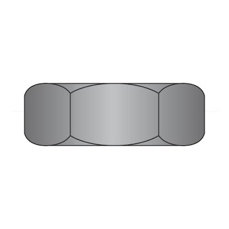 Newport Fasteners Jam Nut, 1/2"-20, Steel, Black Oxide, 7/16 in Ht, 1200 PK 719770